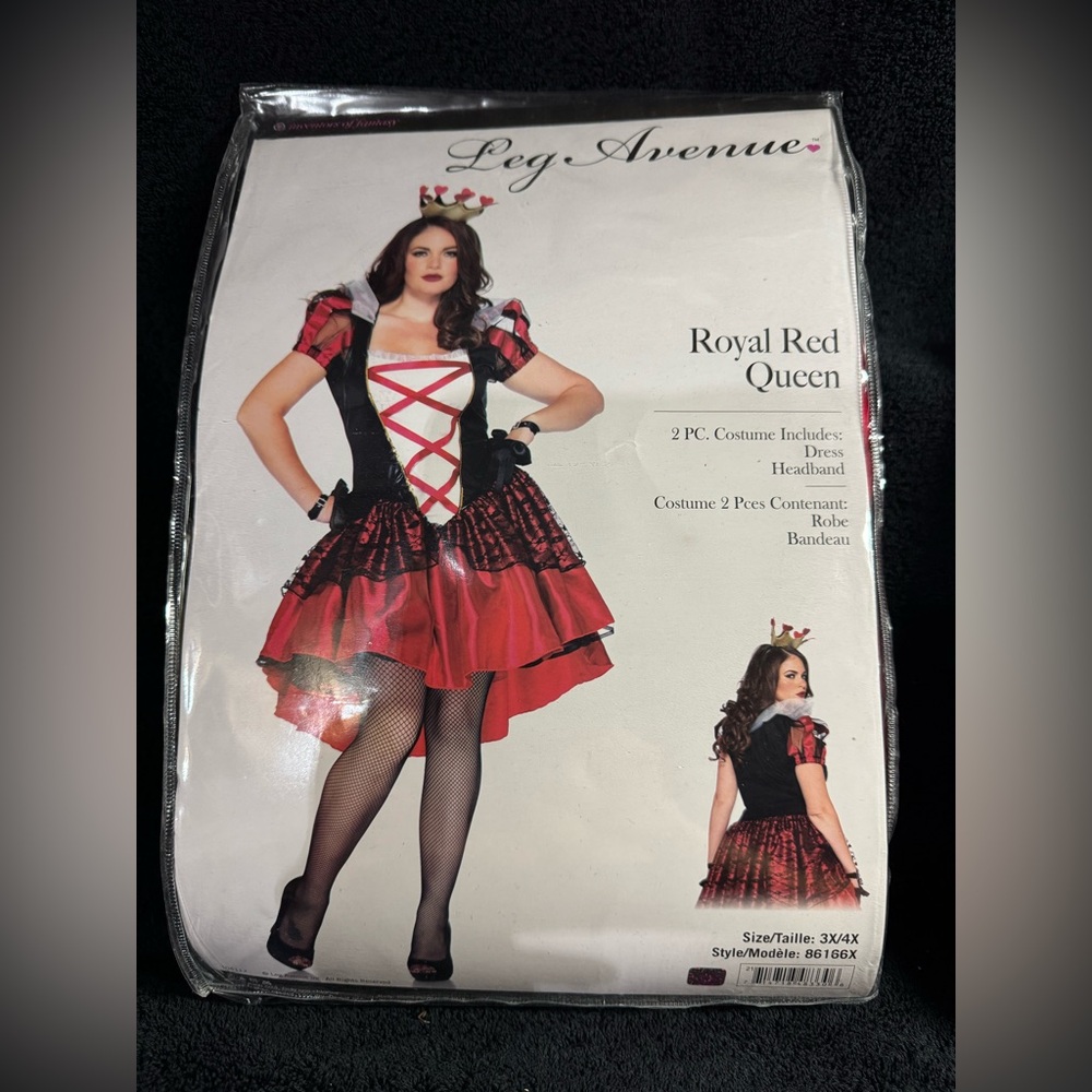 Leg Avenue Royal Red Queen Costume -Plus Size